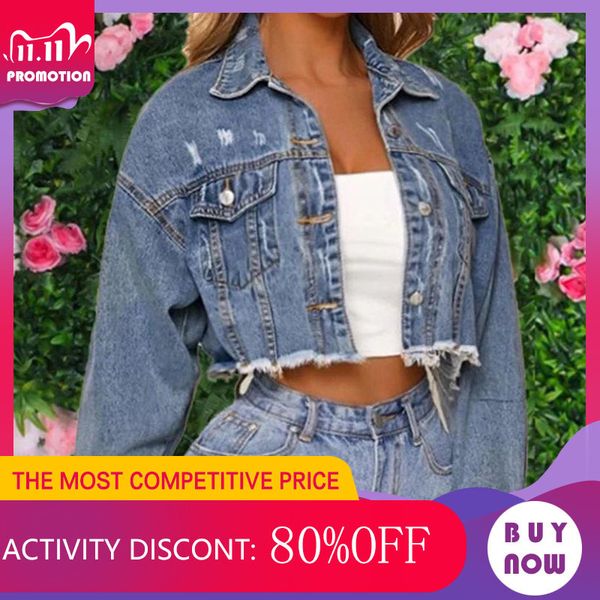autumn candy color denim women's short coats long sleeve turn-down collar female jackets solid streetwear casual ladies clothes c1111, Black;brown
autumn candy color denim women's short coats long sleeve turn-down collar female jackets solid streetwear casual ladies clothes c1111, Black;brown