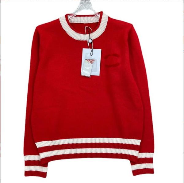 1107 l 2022 runway autumn brand same style sweater long sleeve pullover crew neck wool red fashion clothes womens kf, White;black
1107 l 2022 runway autumn brand same style sweater long sleeve pullover crew neck wool red fashion clothes womens kf, White;black
