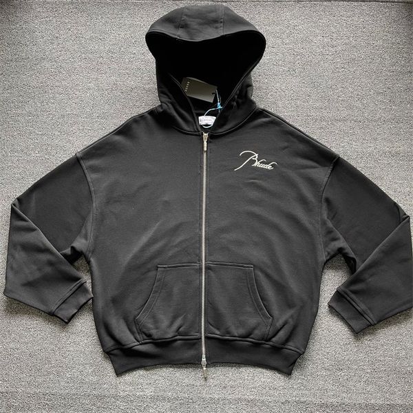 rhude hoodie cardigan 2021fw men women 1:1 embroidered pullovers vintage zipper patchwork sweatshirts, Black
rhude hoodie cardigan 2021fw men women 1:1 embroidered pullovers vintage zipper patchwork sweatshirts, Black