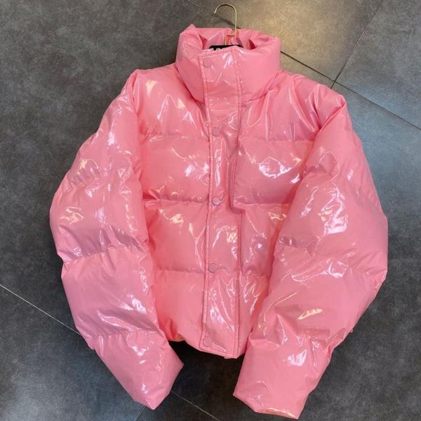 women's down & parkas deat 2021 winter women style fashion stand collar long sleeve bright wide waisted streetwear thicked cotton coat, Black
women's down & parkas deat 2021 winter women style fashion stand collar long sleeve bright wide waisted streetwear thicked cotton coat, Black