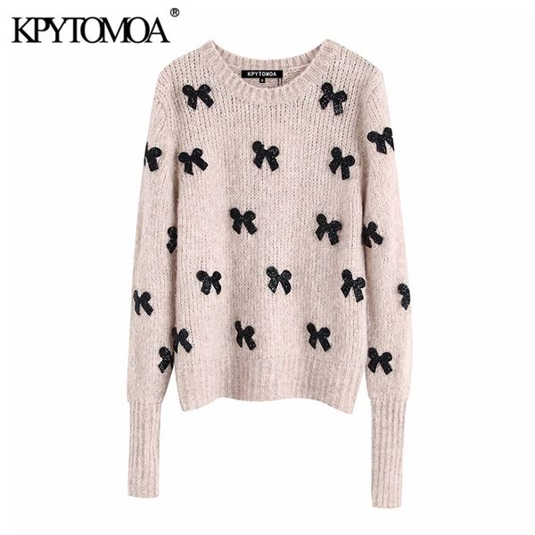 vintage elegant bow tie appliques knitted sweater women fashion o neck long sleeve female pullovers chic 201030, White
vintage elegant bow tie appliques knitted sweater women fashion o neck long sleeve female pullovers chic 201030, White
