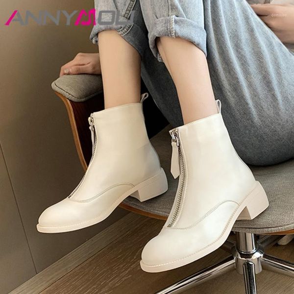 annymoli high heel ankle boots natural genuine leather woman boots block heel short zip lady shoes autumn winter beige 401, Black
annymoli high heel ankle boots natural genuine leather woman boots block heel short zip lady shoes autumn winter beige 401, Black