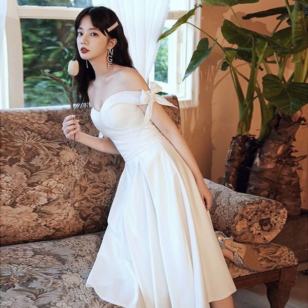 2021 new satin tea-length wedding dress 1087 robot mariee dressed formal soiree robe soire bride ser suknia lubna tf0u, Blue;red
2021 new satin tea-length wedding dress 1087 robot mariee dressed formal soiree robe soire bride ser suknia lubna tf0u, Blue;red