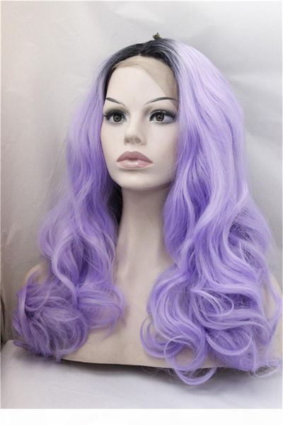 2017 high temperature resistant 1b purple lace front wigs fiber long body wave luxury synthetic hair wigs ombre hair wig for sale, Black
2017 high temperature resistant 1b purple lace front wigs fiber long body wave luxury synthetic hair wigs ombre hair wig for sale, Black