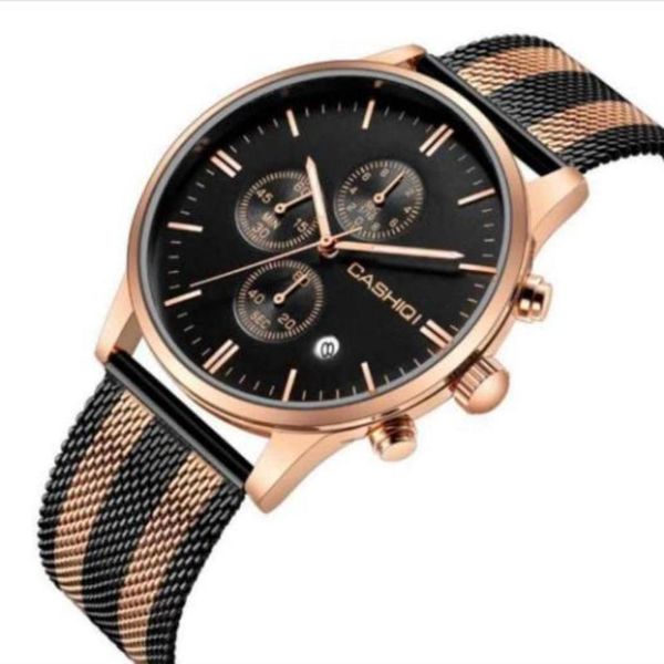 quartz sports men's multifunctional waterproof watch business men's watch fashion watch, Slivery;brown
quartz sports men's multifunctional waterproof watch business men's watch fashion watch, Slivery;brown