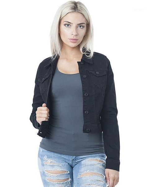 women's jackets black/white/blue women short denim coat and jacket 2021 fall turn-down collar for fashion long sleeve femme veste1, Black;brown
women's jackets black/white/blue women short denim coat and jacket 2021 fall turn-down collar for fashion long sleeve femme veste1, Black;brown