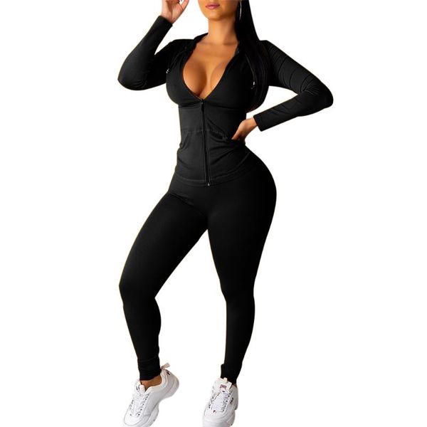 autumn two piece set women long sleeve hooded zipper pocket sporty jackets+leggings matching sets workout stretchy outfits, Gray
autumn two piece set women long sleeve hooded zipper pocket sporty jackets+leggings matching sets workout stretchy outfits, Gray