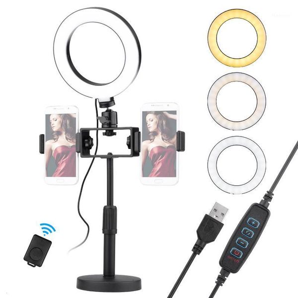 flash heads 6.5inch/16cm video led ring light 3 colors 10-level dimmable with table stand ball head dual phone holders remote shutter1
flash heads 6.5inch/16cm video led ring light 3 colors 10-level dimmable with table stand ball head dual phone holders remote shutter1