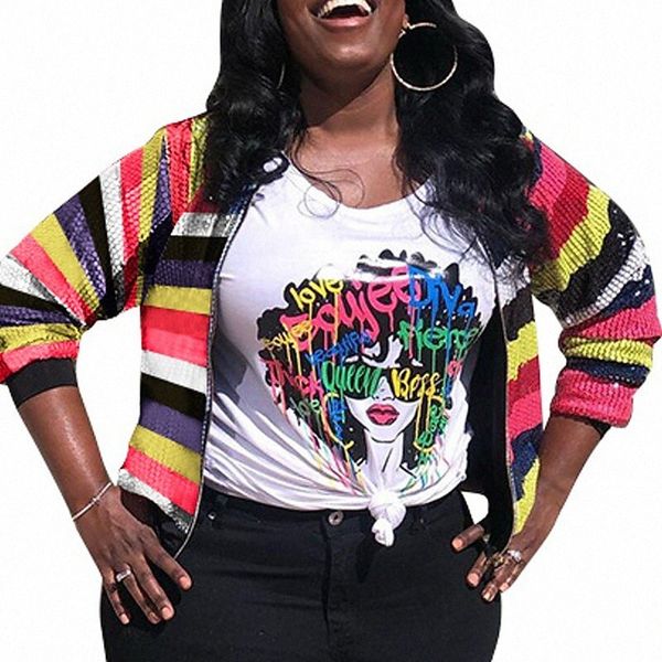 women's plus size jacket sequins zip up rainbow causal vacation long sleeve v neck regular fall winter red xl 3xl 4xl 5xl 32dv#, Black
women's plus size jacket sequins zip up rainbow causal vacation long sleeve v neck regular fall winter red xl 3xl 4xl 5xl 32dv#, Black