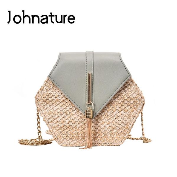 johnature beach bag 2020 new fashion straw bag woven women shoulder&crossbody bags korean tassel hasp chain messenger
johnature beach bag 2020 new fashion straw bag woven women shoulder&crossbody bags korean tassel hasp chain messenger