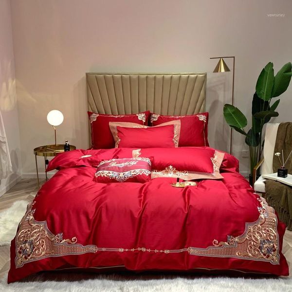 bedding sets 4/7pcs egyptian cotton duvet cover king size pillowcases embroidery bed jogo de cama linen1
bedding sets 4/7pcs egyptian cotton duvet cover king size pillowcases embroidery bed jogo de cama linen1