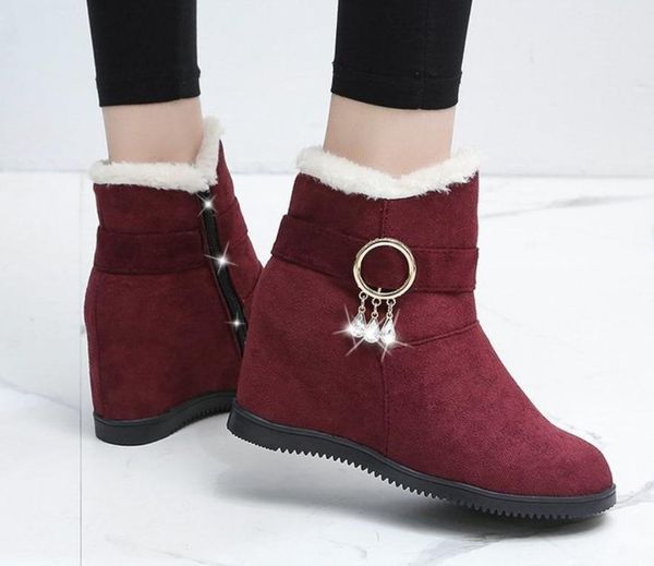 winter women boots warm plush ankle snow boots women shoes fashion zipper women's winter, Black
winter women boots warm plush ankle snow boots women shoes fashion zipper women's winter, Black