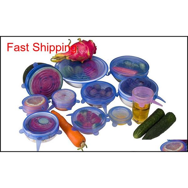 6pcs/set sile stretch suction pot lids reusable fresh keeping wrap universal seal lid pan cover se qylpgv packing2010
6pcs/set sile stretch suction pot lids reusable fresh keeping wrap universal seal lid pan cover se qylpgv packing2010