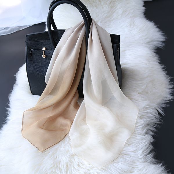 viptemperament gradient two versatile color 100% yarn mulberry square thin spring and autumn neck protection silk small scarf mvp, Blue;gray
viptemperament gradient two versatile color 100% yarn mulberry square thin spring and autumn neck protection silk small scarf mvp, Blue;gray