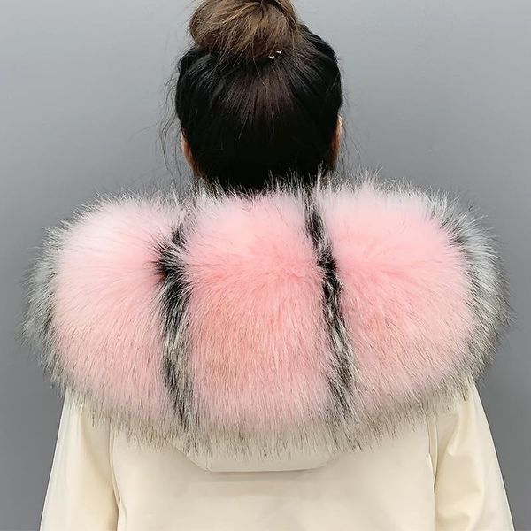 shawls super large wide faux raccoon fur collar women men winter decorative extra big color scarves, Blue;gray
shawls super large wide faux raccoon fur collar women men winter decorative extra big color scarves, Blue;gray