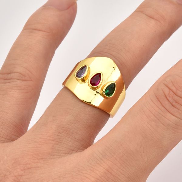 andywen 925 sterling silver gold gemstone big large rings three red green brown colorful zircon rock punk jewelry q1219, Golden;silver
andywen 925 sterling silver gold gemstone big large rings three red green brown colorful zircon rock punk jewelry q1219, Golden;silver