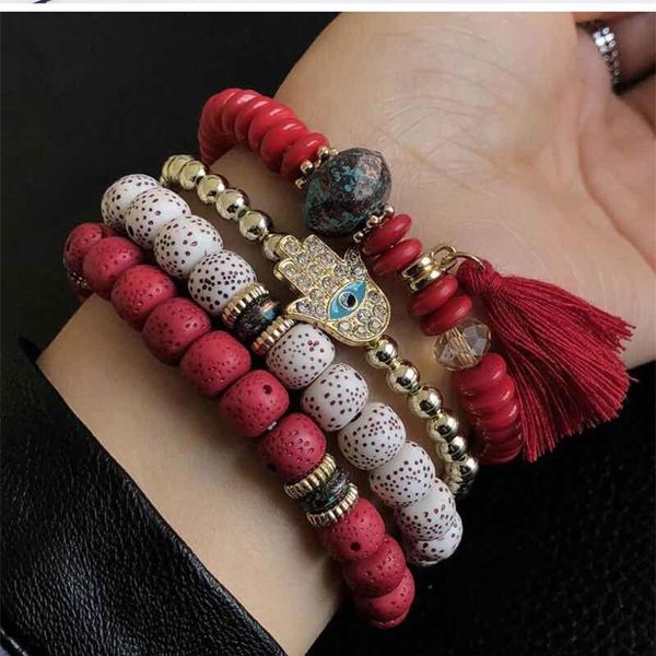 kymyad bohemian beads bracelet handmade beaded bracelets & bangles for women bijoux tassel charm bracelet femme bracelets sets, Golden;silver
kymyad bohemian beads bracelet handmade beaded bracelets & bangles for women bijoux tassel charm bracelet femme bracelets sets, Golden;silver