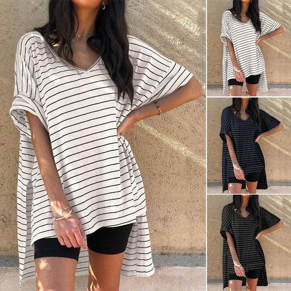 women's blouses & shirts striped zanzea 2021 stylish asymmetrical casual 3/4 sleeve blusas female summer plus size tunic 5xl, White
women's blouses & shirts striped zanzea 2021 stylish asymmetrical casual 3/4 sleeve blusas female summer plus size tunic 5xl, White