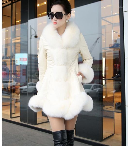 winter warm women's pu leather jacket faux fur coat white plus size 4xl 5xl 6xl jaqueta de couro feminino overcoat1, Black
winter warm women's pu leather jacket faux fur coat white plus size 4xl 5xl 6xl jaqueta de couro feminino overcoat1, Black