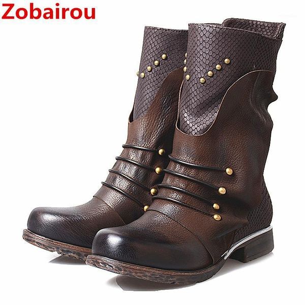 zobairou rivets stud cowboy boots black brown genuine leather boots motorcycle women flats shoes woman stockings1
zobairou rivets stud cowboy boots black brown genuine leather boots motorcycle women flats shoes woman stockings1
