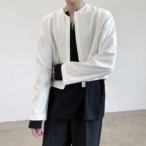 2021 new men's long sleeve short shirt coat man solid color black jackets classic suit korean style male clothing nph8, Black;brown
2021 new men's long sleeve short shirt coat man solid color black jackets classic suit korean style male clothing nph8, Black;brown