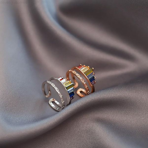adjustable women for ring girls, double wide band stacking rainbow rings new fashion jewelry, Silver
adjustable women for ring girls, double wide band stacking rainbow rings new fashion jewelry, Silver