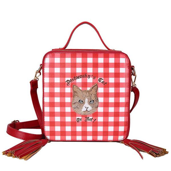симпатичная моды плед cat pattern кисточка box сумка сумка crossbody сумка для женщин totes женщина box
симпатичная моды плед cat pattern кисточка box сумка сумка crossbody сумка для женщин totes женщина box