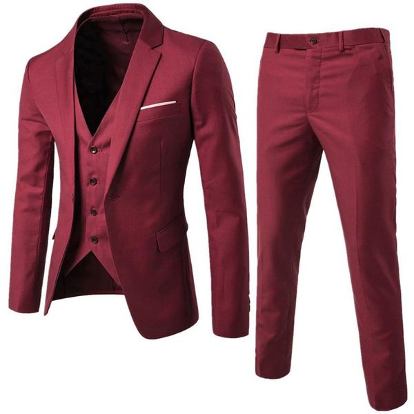 men's suits & blazers 2021 fall blazer 3piece suit slim fit business formal dress waistcoat groom man exquisite casual, White;black
men's suits & blazers 2021 fall blazer 3piece suit slim fit business formal dress waistcoat groom man exquisite casual, White;black