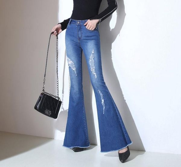 women's black plus veet jeans new bell autumn and winter thick small flare pants, Blue
women's black plus veet jeans new bell autumn and winter thick small flare pants, Blue