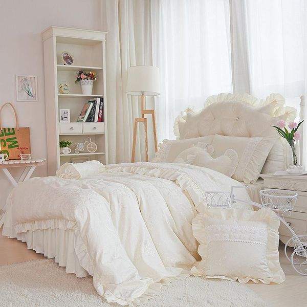 luxury 100% cotton cream red pink purple lace bedding set duvet cover bed skirt pillows case 4/6/8pcs/king/ double size
luxury 100% cotton cream red pink purple lace bedding set duvet cover bed skirt pillows case 4/6/8pcs/king/ double size