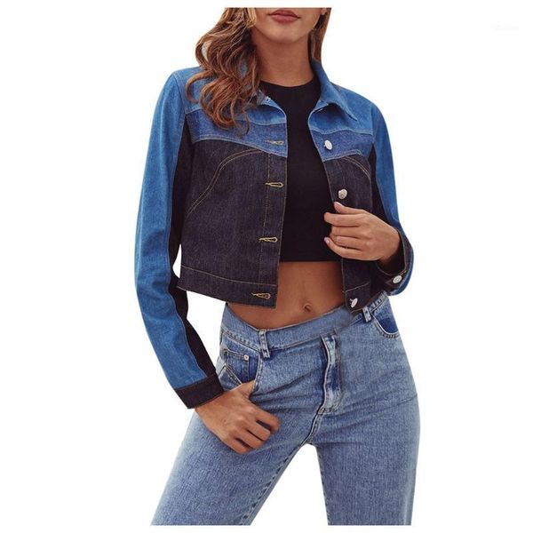 women's jackets denim for women casual outwear long sleeve button short coat chaquetas vaqueras para mujer turn-down collar jacket 2021, Black;brown
women's jackets denim for women casual outwear long sleeve button short coat chaquetas vaqueras para mujer turn-down collar jacket 2021, Black;brown