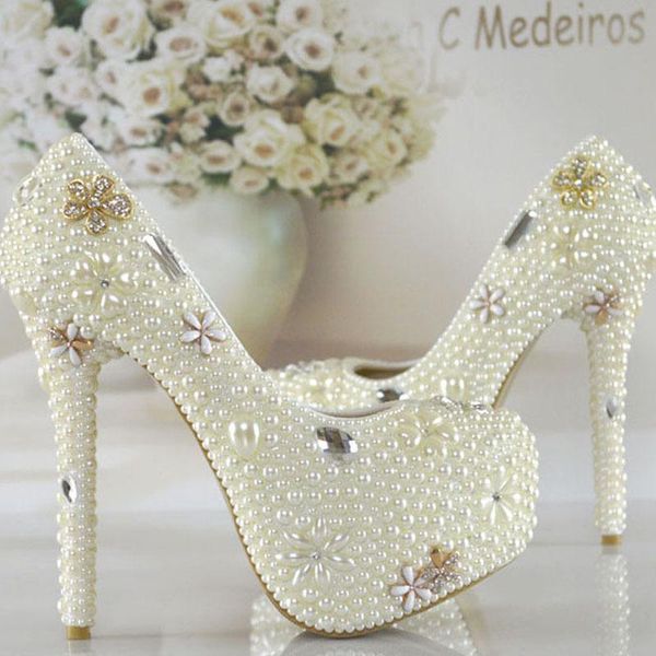 2021 ivory white women formal dress shoes pearl rhinestone bridal dress shoes lady crystal platform high heels bridesmaid, Black
2021 ivory white women formal dress shoes pearl rhinestone bridal dress shoes lady crystal platform high heels bridesmaid, Black