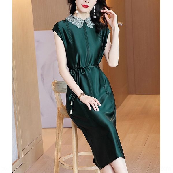 d3ylm acetate satin dress wrinkle dresswomen's summer 2020 lace fashion new dresslace solid color celebrity temperament goddess style d, Black;gray
d3ylm acetate satin dress wrinkle dresswomen's summer 2020 lace fashion new dresslace solid color celebrity temperament goddess style d, Black;gray