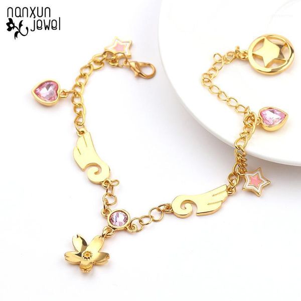 japan anime sailor moon metal flower link chain bracelet bangle fashion cardcaptor sakura cosplay charm bracelet gifts1, Golden;silver
japan anime sailor moon metal flower link chain bracelet bangle fashion cardcaptor sakura cosplay charm bracelet gifts1, Golden;silver