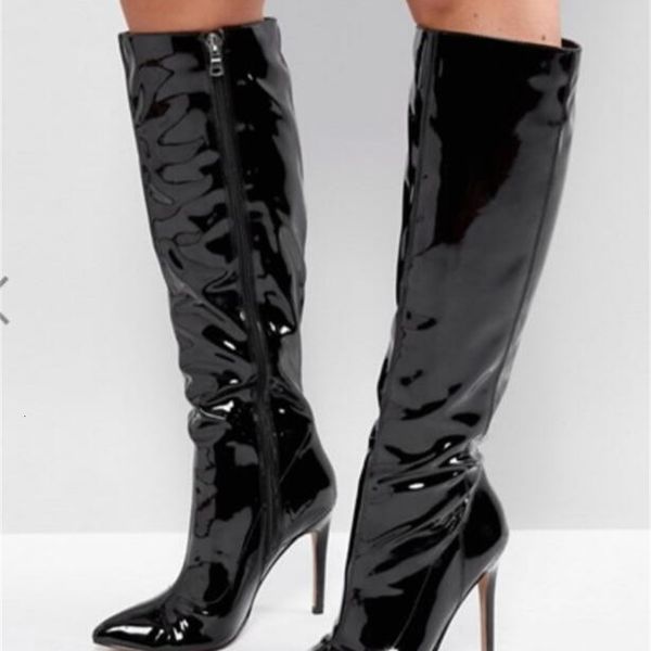 discount luxury boots2019 fashion knee tight leather boots men's women's high heels, Black
discount luxury boots2019 fashion knee tight leather boots men's women's high heels, Black