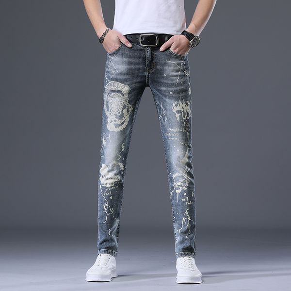 2021 new pants copying men for the thin denim of men's hip clothes streetwear gray spring cmgh, Blue
2021 new pants copying men for the thin denim of men's hip clothes streetwear gray spring cmgh, Blue