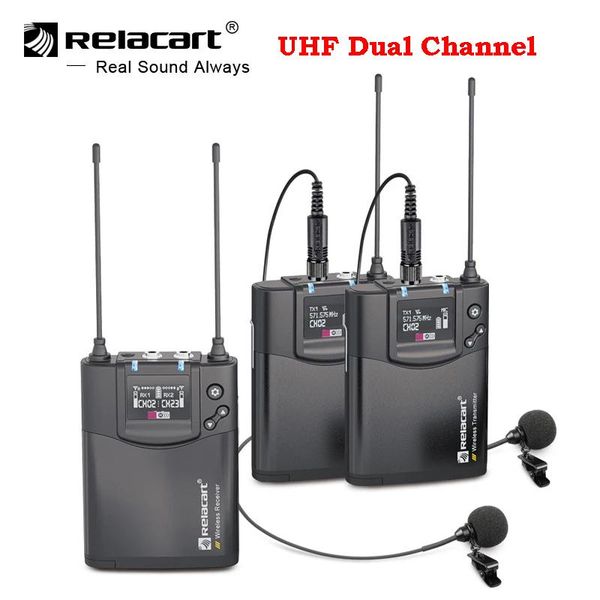 relacart cr1 cr2 wireless transmitter system microphone uhf dual channel video interview recording mic professional youtube
relacart cr1 cr2 wireless transmitter system microphone uhf dual channel video interview recording mic professional youtube