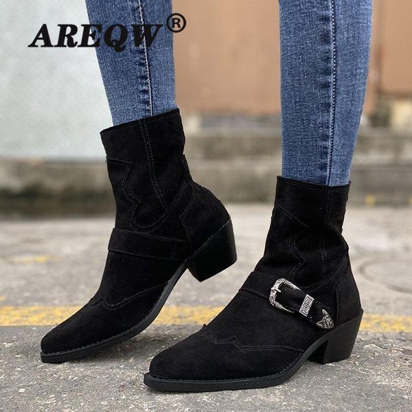 2020 женщины boots мода повседневная женская обувь партии ботинка замши пряжки сапоги пятки zipper снегоступы, Black
2020 женщины boots мода повседневная женская обувь партии ботинка замши пряжки сапоги пятки zipper снегоступы, Black