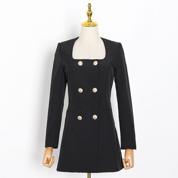 2021 new square turtleneck double feminine dress dreasted black fashion design solid sleeve full minidress for woman winter yqbi, Black;gray
2021 new square turtleneck double feminine dress dreasted black fashion design solid sleeve full minidress for woman winter yqbi, Black;gray