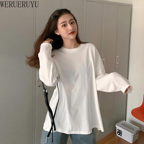 2020 women white brief hem high elastic t-shirt long sleeve fashion tide spring autumn1
2020 women white brief hem high elastic t-shirt long sleeve fashion tide spring autumn1