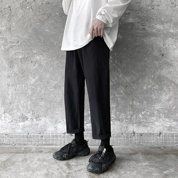 privathinker autumn solid color straight harem pants korean man loose ankle-length trousers streetwear male casual pants 201125, Black
privathinker autumn solid color straight harem pants korean man loose ankle-length trousers streetwear male casual pants 201125, Black