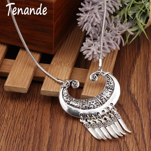 chokers tenande vintage ethnic stripe tassel crescent necklaces for women colares arrival carved statement pendants femme, Golden;silver
chokers tenande vintage ethnic stripe tassel crescent necklaces for women colares arrival carved statement pendants femme, Golden;silver