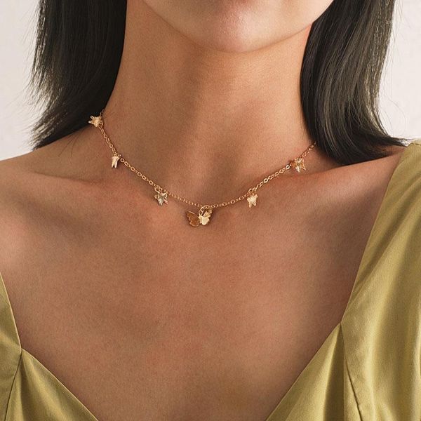 cute temperament alloy butterfly charm choker necklace for women simple fashion geometric clavicle necklaces pendant jewelry1, Golden;silver
cute temperament alloy butterfly charm choker necklace for women simple fashion geometric clavicle necklaces pendant jewelry1, Golden;silver