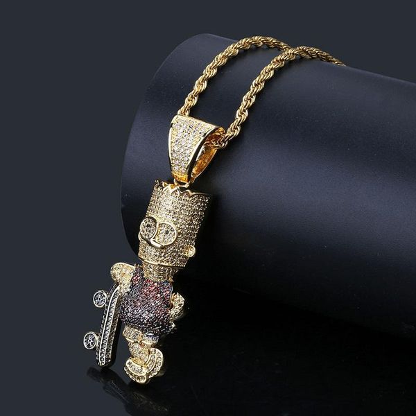2020 Mens Hip Hop Iced Out Gold Pendant Necklace Cartoon Simpson Pendant Necklace Fashion Necklace Mens Jewelry
2020 Mens Hip Hop Iced Out Gold Pendant Necklace Cartoon Simpson Pendant Necklace Fashion Necklace Mens Jewelry