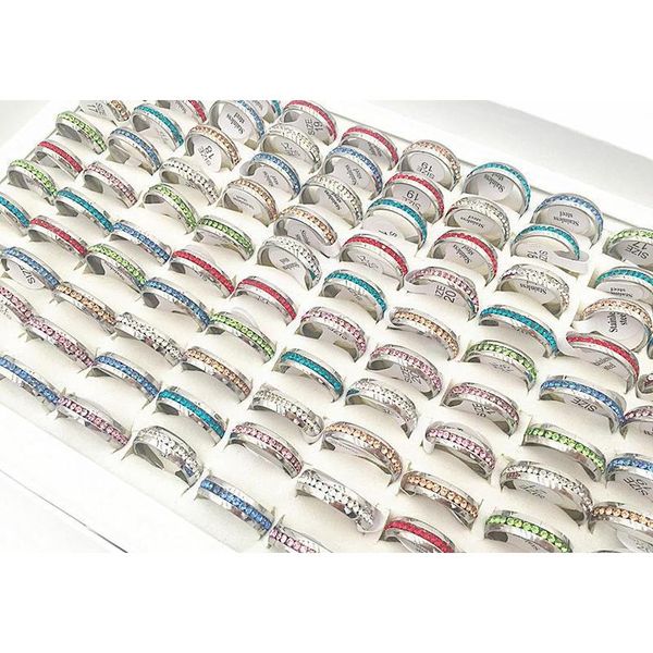 20pcs/pack assorted 6mm single-row full crystal stainless steel jewelry ring for mens womens weddin wmtwon beauty888, Slivery;golden
20pcs/pack assorted 6mm single-row full crystal stainless steel jewelry ring for mens womens weddin wmtwon beauty888, Slivery;golden