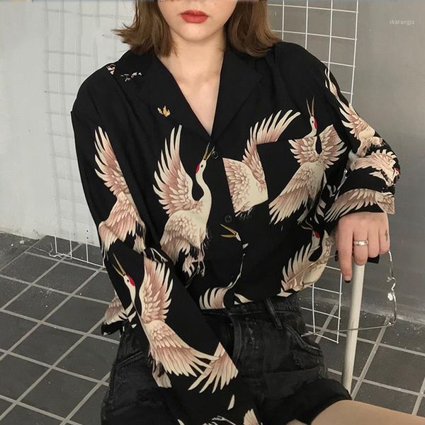 vintage printed fashion women blouses 2020 women long sleeve shirts print chiffon blouse ladies loose femme, White 
vintage printed fashion women blouses 2020 women long sleeve shirts print chiffon blouse ladies loose femme, White