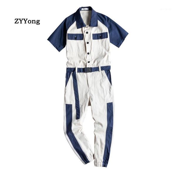 summer men's short-sleeved jumpsuit lapel striped streetwear hip-hop casual beam feet slim overalls joggers cargo pants trousers1, Black
summer men's short-sleeved jumpsuit lapel striped streetwear hip-hop casual beam feet slim overalls joggers cargo pants trousers1, Black