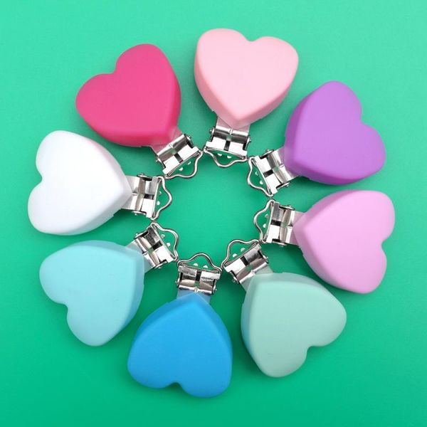 sutoyuen 10pcs bpa silicone clips heart baby teether dummy pacifier holder diy toy chain craft soother accessories clip
sutoyuen 10pcs bpa silicone clips heart baby teether dummy pacifier holder diy toy chain craft soother accessories clip