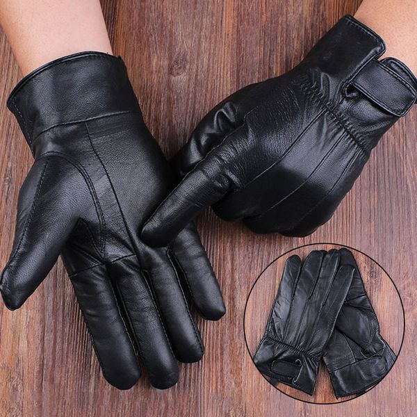 winter men genuine leather gloves windproof black mittens full finger sports real sheepskin wool lining warm driving ski guantes, Blue;gray
winter men genuine leather gloves windproof black mittens full finger sports real sheepskin wool lining warm driving ski guantes, Blue;gray