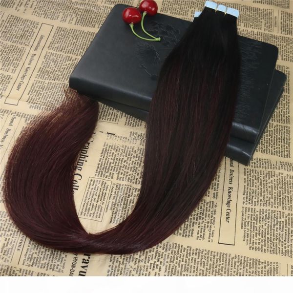 highlights real remy human hair tape on hair extensions ombre #1b 99j balayage invisible skin weft tape in extensions 100g 40pcs, Black
highlights real remy human hair tape on hair extensions ombre #1b 99j balayage invisible skin weft tape in extensions 100g 40pcs, Black